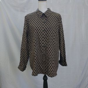 Chico's Animal Print Shirt size 3 or XL
